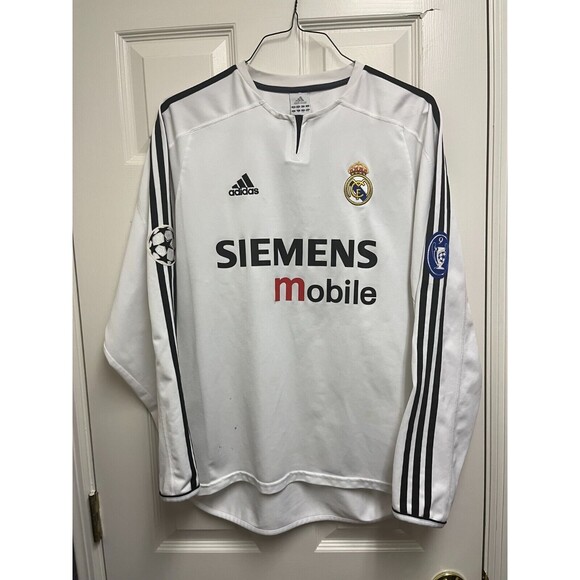 EUC #23 2004/05 David Beckham Long Sleeve Real Madrid Jersey